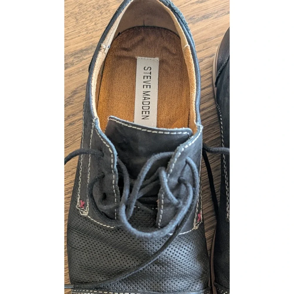 Steve Madden Men's dress shoes, Catalyst, black, Men's Size 9 Lace Up